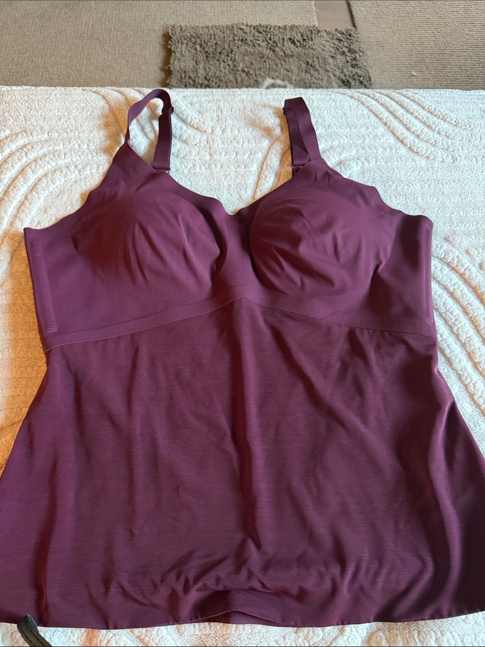 Honeylove Sculpting Chemise in Plum/Burgundy